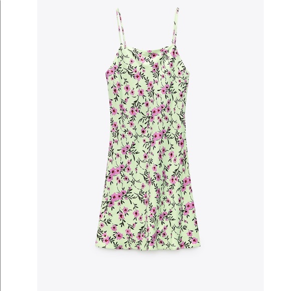 Zara satin effect print dress - Picture 14 of 15